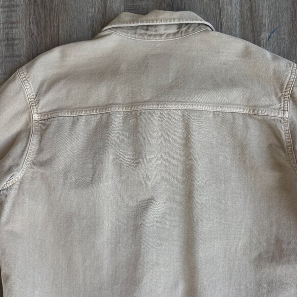 Gap Denim Utility Overshirt Khaki - size Large - Picture 4 of 4